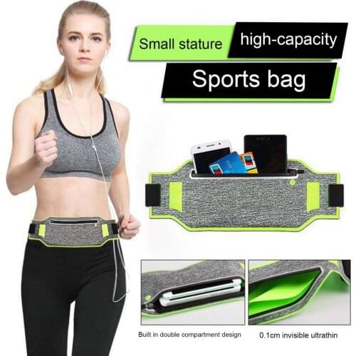 7 Colors Optional High-quality Waterproof Waist Bag Close-fitting Sports Pocket Fanny Pack Mobile Phone Bag for Outdoor Sport