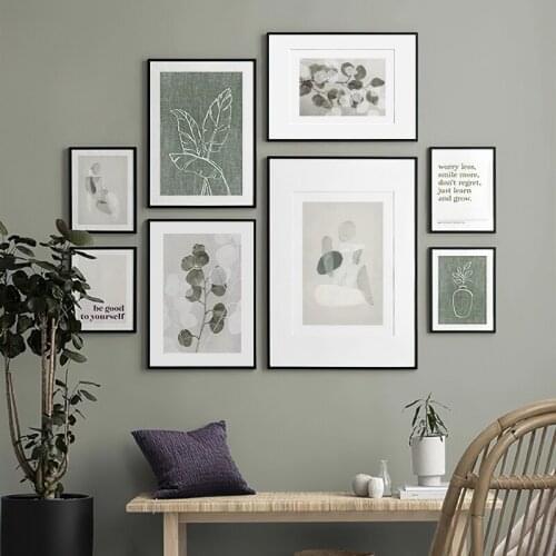 Woman Wings Monstera Abstract Wall Art Print Canvas Or Paper Painting Nordic Posters And Prints Wall Pictures For Living Decor