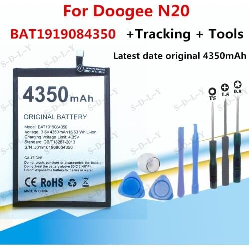 New High Quality 4350mAh BAT1919084350 Battery For Doogee N20 Mobile Phone +Tracking + Tools
