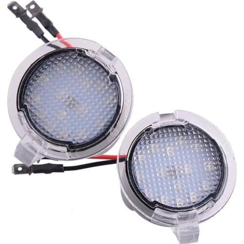 Car LED Side Mirror Puddle Light Lamp 12V Red Fit For Ford Edge Mondeo Fusion Gen Flex SEL Explorer Everest Expedition Taurus