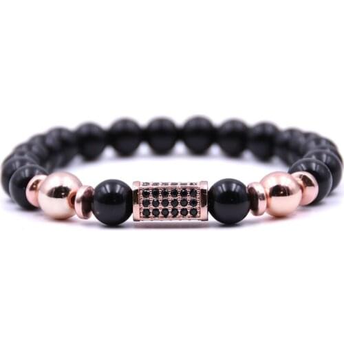 Bead Men Bracelet New Fashion Stone Beaded Charm Bracelet Men Classic Beads Bracelet For Men Jewelry Gifts