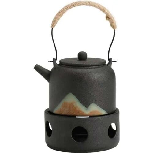 Japanese Style Warm Tea Stove Teapot Tea Set Candle Tea-Boiling Stove Scented Tea Warm Tea Small Tea Maker Tea Infuser Tea Sets