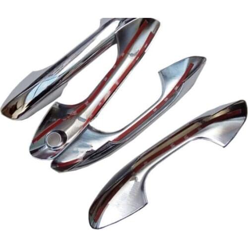 For Kia Rio 2017 2018 Chrome Door Handle Covers Car Styling Stickers Automobile Accessories & Pars 4 Pcs