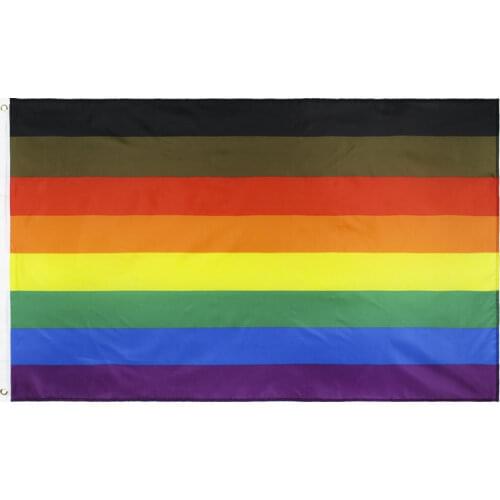 90x150cm Philadelphia Philly Gay pride Flag of Rainbow