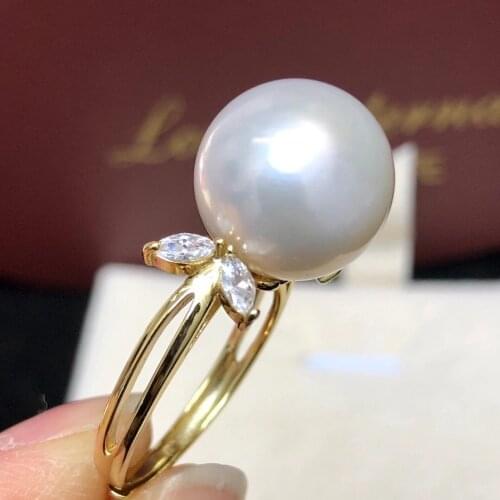 Nice Quality 925 Sterling Silver Adjustable Ring Settings Findings Mountings Parts for Pearl Corals Jade Crystal, 5pcs/lot