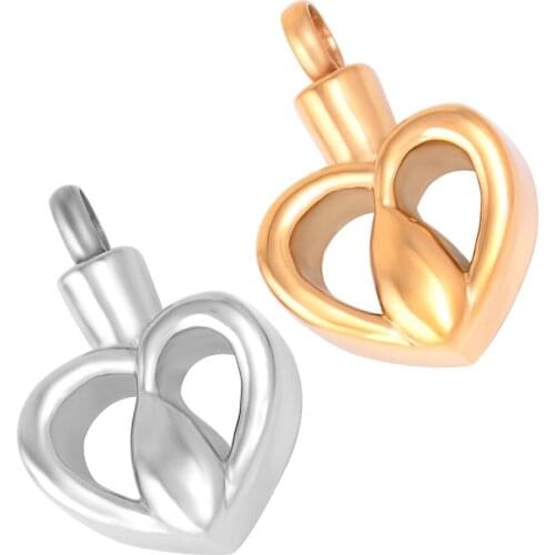 IJD9710 Stainless Steel Little Teardrop In My Heart Cremation Urn Jewelry Pendant Women And Men