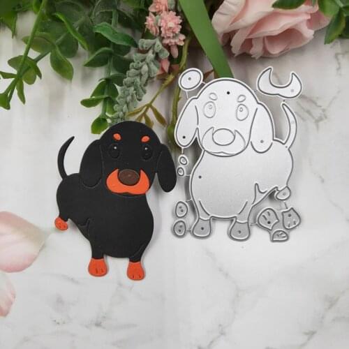 Dog Metal Cutting Dies Stencil Scrapbooking DIY Album Stamp Paper Card Embossing