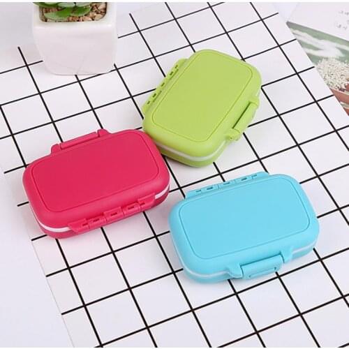 New Pill box portable first aid kit Travel 3 lattice small Pill Kit Family Mini pill Storage bag wholesale SN3713