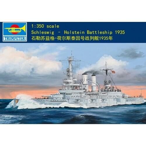 Trumpeter 05354 1/350 Schleswig - Holstein Battleship 1935 Plastic Model Kit