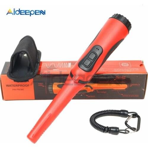Handheld Metal Detector Positioning Rod Detector Pinpoint Metal Detector Depth Waterproof Gold Finder Search Treasure Hunter Kit