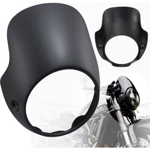 Retro Cafe 7.5" Headlight Fairing Flyscreen Headlamp Surround Windscreen For Triumph Bonneville T100 T12 Thruxton Monster CB150