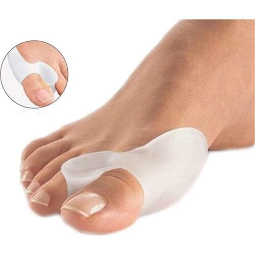 2PCS Silicone Gel Thumb Corrector Bunion Foot Toe Hallux Valgus Protector Separator Finger Straightener Adjuster Foot Care Tool