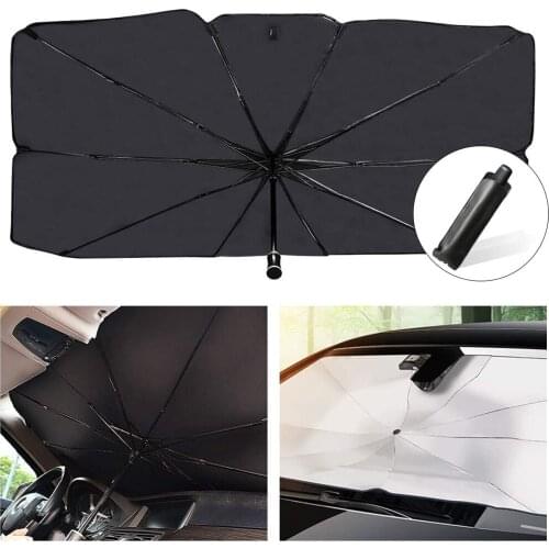 Foldable Car Sun Umbrella Block Heat UV Sun Shade Umbrella for Windshield Protection Block Heat UV Easy Use Dropshipping