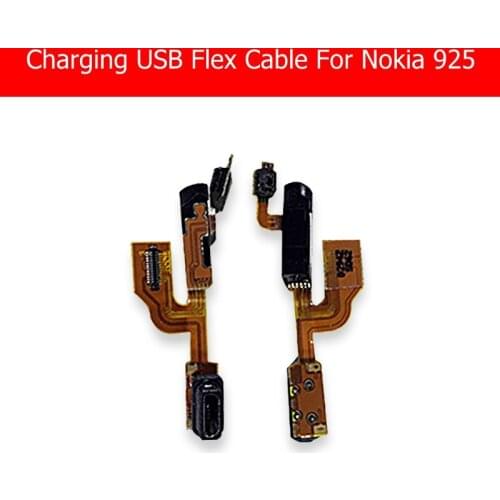 Charger USB Flex Cable For Nokia 925 Charging Port Connector Flex Cable For Microsoft Lumia 925 Audio Jack Ribbon Replacement
