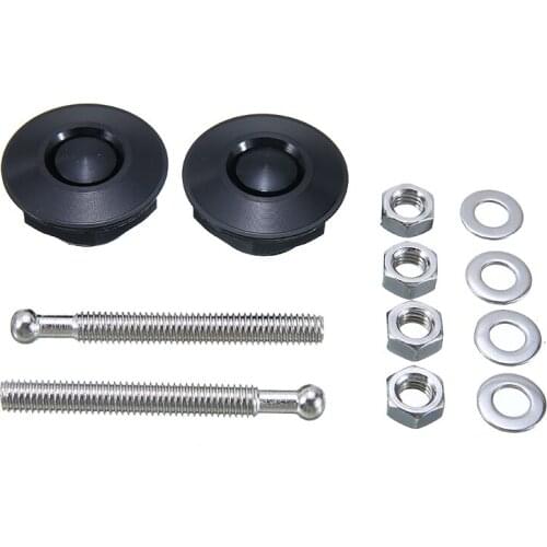 2pcs Car Accessories 30mm Car Bonnet Hood Lock Latch Push Button Quick Release Pins Latch Protectors Cover Locks