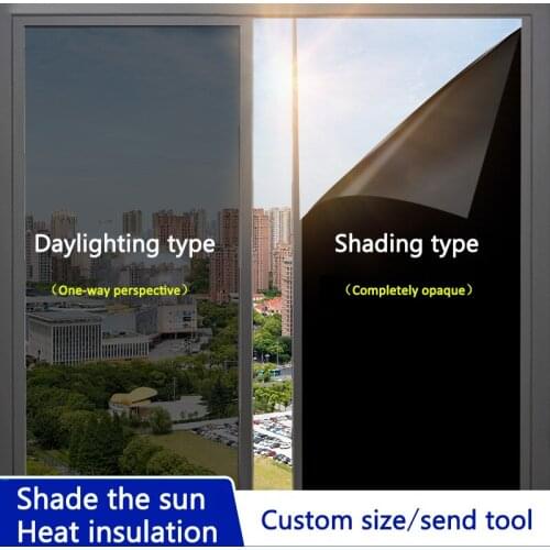 Shading and heat insulation film sunscreen glass film living room bedroom window stickers blocking light anti-lightanti-peeping
