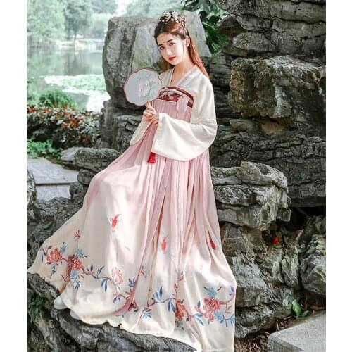 Women Hanfu Chinese Ancient Tradition hanfu party cosplay daily Princess hanfu Costume student hanfu girls chinese hanfu dress