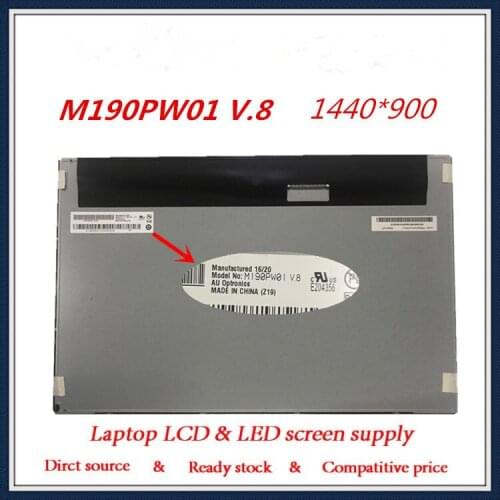 MaiTongDa 19.0 Inch TFT LCD Panel M190PW01 V8 V.8 1440 RGB*900 WXGA WLED LCD Display LVDS LCD Screen 2ch,8-bit