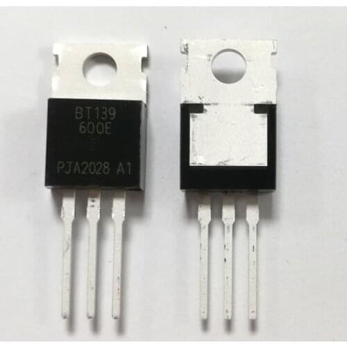 10PCS/lot BT139-600E BT139-600 139-600E TO-220 16A 600V Triacs RAIL TRIAC new original IC