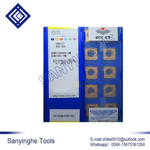 Free shipping high quality 10pcs/lots YBD151 SCMT120404-HM cnc carbide turning inserts
