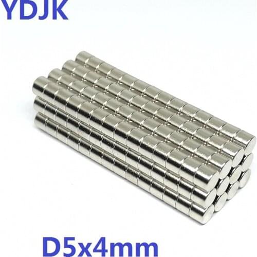 100PCS/LOT Magnet 5*4 Disc Neodymium Magnet 5x4 N38 NdFeB magnets 5 x 4