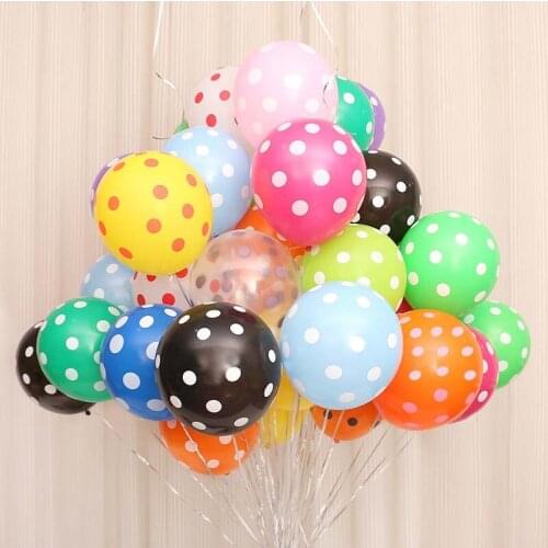 100pcs 12inch Latex Polka Dot Balloons For Wedding Birthday Party Marry Decoration Wholesale Balloon Decoration Globos Supplies