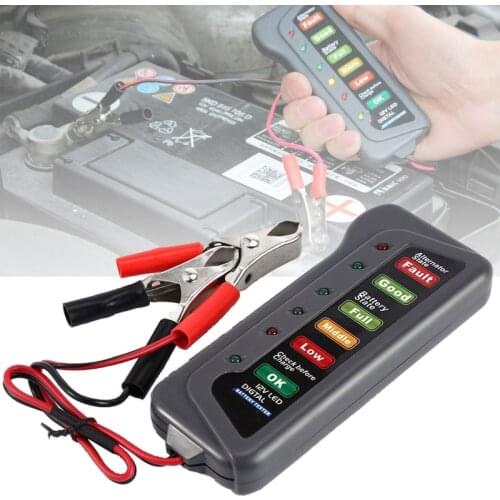 12V Car Digital Battery Alternator Tester For Dacia duster logan sandero stepway lodgy mcv 2