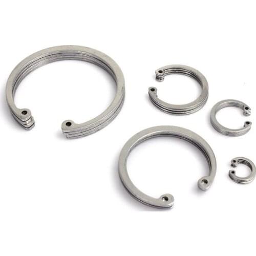 2pcs M62 M65 M68 M70 M72 M75 stainless steel 304 hole Inner circlip C type circlips GB893 retaining ring rings