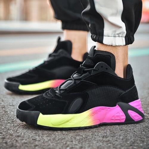 2019 Four Seasons Youth Fashion Trend Shoes Men Casual Ins Hot Sell Sneakers Men New Colorful Shoes Male Big Size 39-44 S8-33