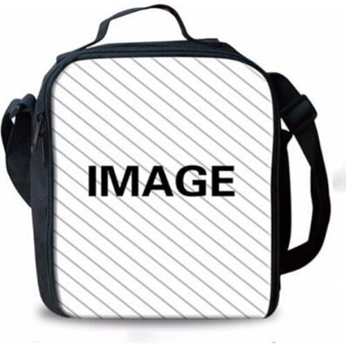 3pcs Sublimation DIY Blank White Student Polyester portable thick expression lunch bag ice pack