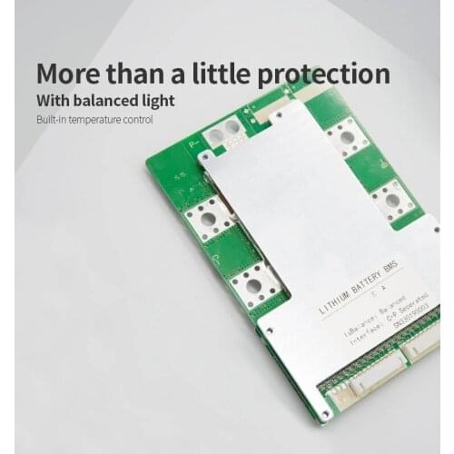 3S 12V 80A 100A 120A Li ion BMS PCB PCM with balanced lamp and built-in temperature