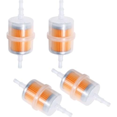 4Pcs Motorcycle Gasoline Gas Fuel Gasoline Oil Filter For Scooter Motorcycle Moped Scooter Dirt Bike ATV Fuel Filters 7mm 9mm