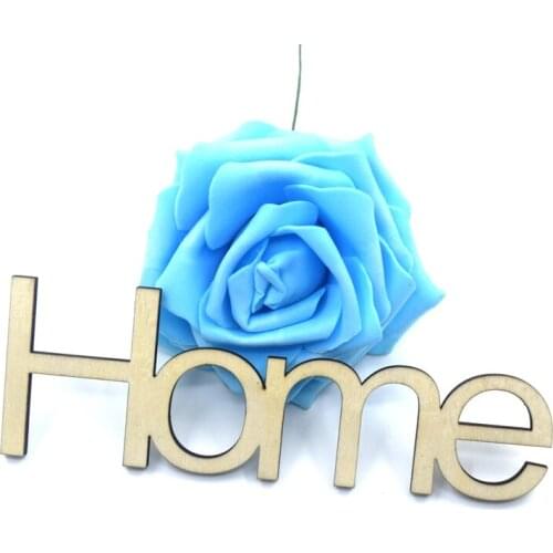 5pcs Wooden Christmas Placemat Wooden Carved H0ME Display of vases Holder Cup Mats Table Dinner Decor Gift 181231