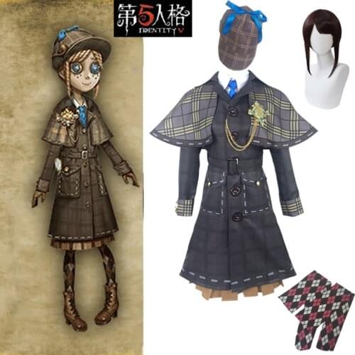 Anime! Identity V Emma Woods Miss Truth The First Anniversary British Detective Gothic Uniform Cosplay Costume NEW Free Shipping