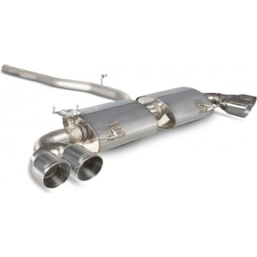 Audi S1 Scorpion steel Non Resonated rear catalyst exhaust Audi S1(Forge FMSAUS045D)