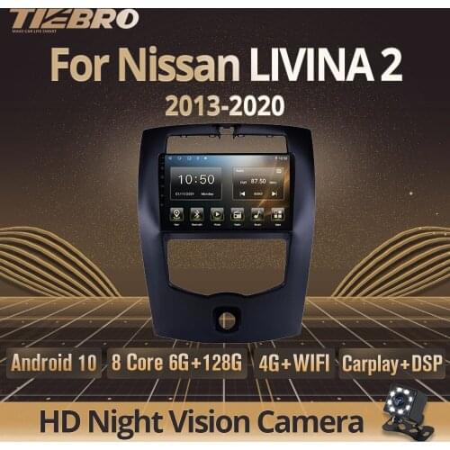 Tiebro 2DIN Android10 Car Radio For Nissan LIVINA 2 2013-2020 GPS Navigation Carplay Stereo Autoaudio Audio For Cars NO 2DIN DVD