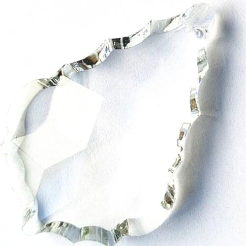 Free Ring) Top Quality Clear 76mm K9 Crystal Maple Leaf Chandelier Pendants/ Crystal Lighting Part / Crystal Window Suncatcher