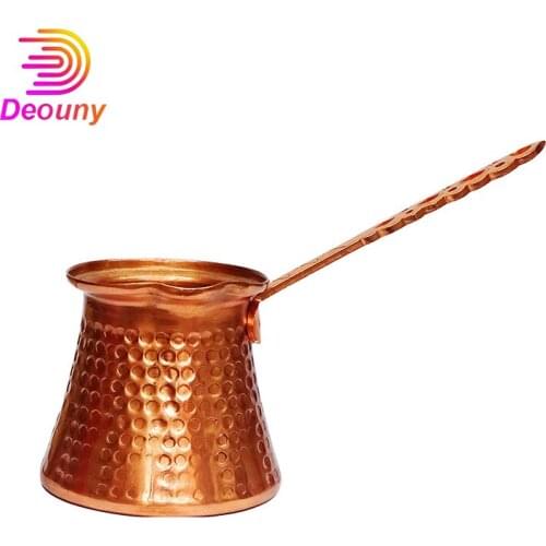 DEOUNY Turkish Cocktail Pot For Bartender Copper-Plated Flame Mug With Handle Glass Pourer Fire Blue Blazer Cup Bar Tools