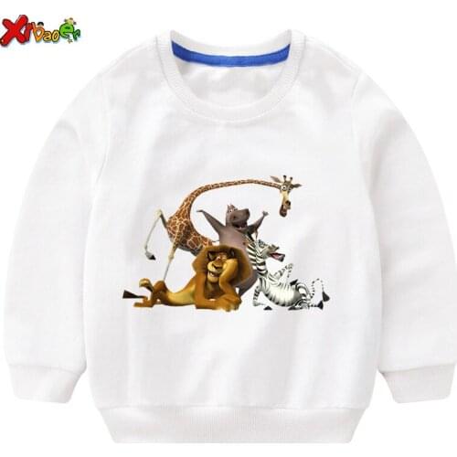 Toddler girl sweatshirt cartoon animal lion children Hoodies cool boy Autumn baby little boys clothes cute long sleeves children