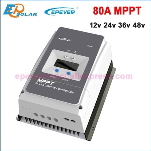 EPEVER MPPT 80A Solar Charge Controller 12V 24V 36V 48V Regulador Solar 80A for Max 200V Input Tracer8415AN Tracer8420AN EPsolar