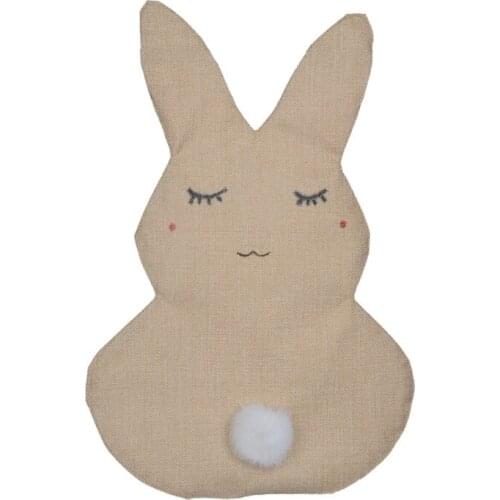 Hot sell 200pcs Kids Easter Linen Rabbit DIY Garden Flag