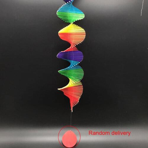 Colourful Wind Chime Twisted Rainbow 80*50*8cm Pendant Window Garden Home DIY Hanging Decor Creative House Warming Gift Kids Toy