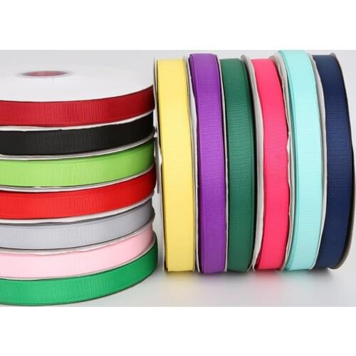 Mix 19Colors 100Yards 7-38MM White Black Pink Ribbon Grosgrain Ribbon Roll Packing For Handmade Jewelry DIY Hair Bow & Sewing