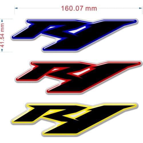 Motorcycle Stickers 3D Decals For Yamaha R1 YZF-R1 YZF 1000 Logo Badge Label Emblem Fairing Body Tank Pad 2017 2018 2019 2020