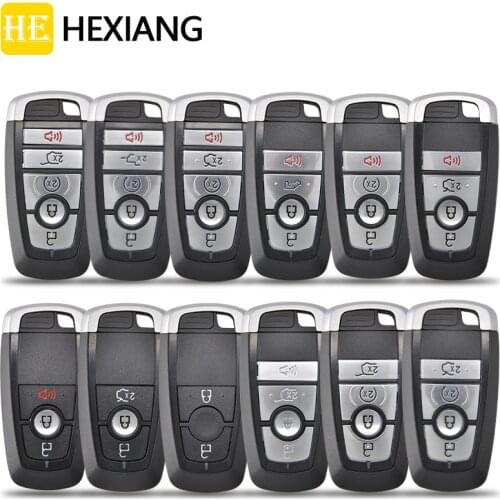 HE Xiang Car Remote Key Shell For Ford Fusion Mustang Raptor Ranger Explorer Replacement Smart Control Keyless Go Card Housing