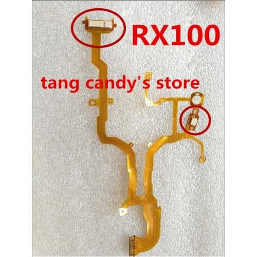 Original For Sony RX100 M1 M2 Lens Flex cable FPC (with sensor and socket ) Camera Replacement Unit Repair part