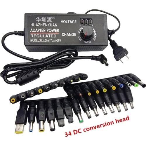 Adjustable AC to DC 3V-12V 9V-24V 24 Volt Universal Power Adapter Voltage Regulated Supply 5A 10A 14V 15V 16V 18V 20V 22V