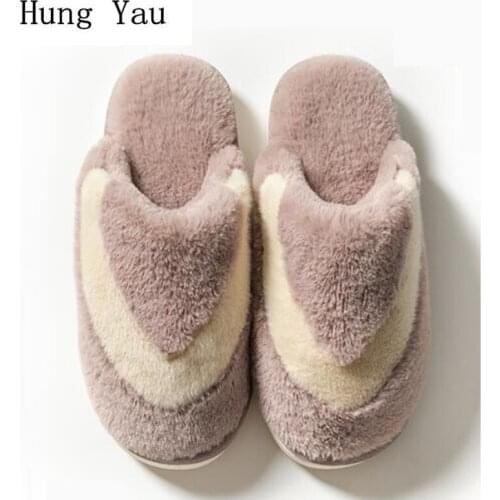 Women Men Slippers Flips Flops Winter Warm Shoes Fashion Platform Home Slides Non-slip Couple Flats Indoor Comfortable
