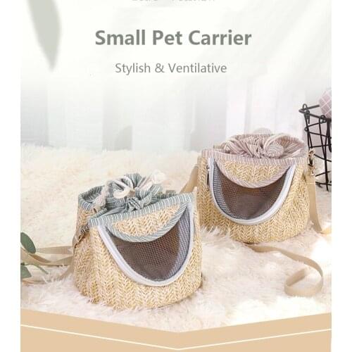 Hamster Straw Animal Pet Carrier Purse Bag Box Nest Guinea Pig Chinchilla Rabbit Squirrel Room House Cage