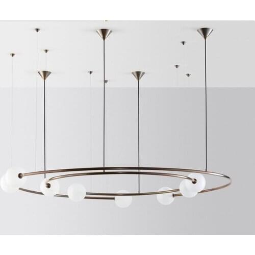 Modern hanging ceiling lamps glass ball restaurant LED pendant lights bedroom luminaire suspendu luminaria pendente